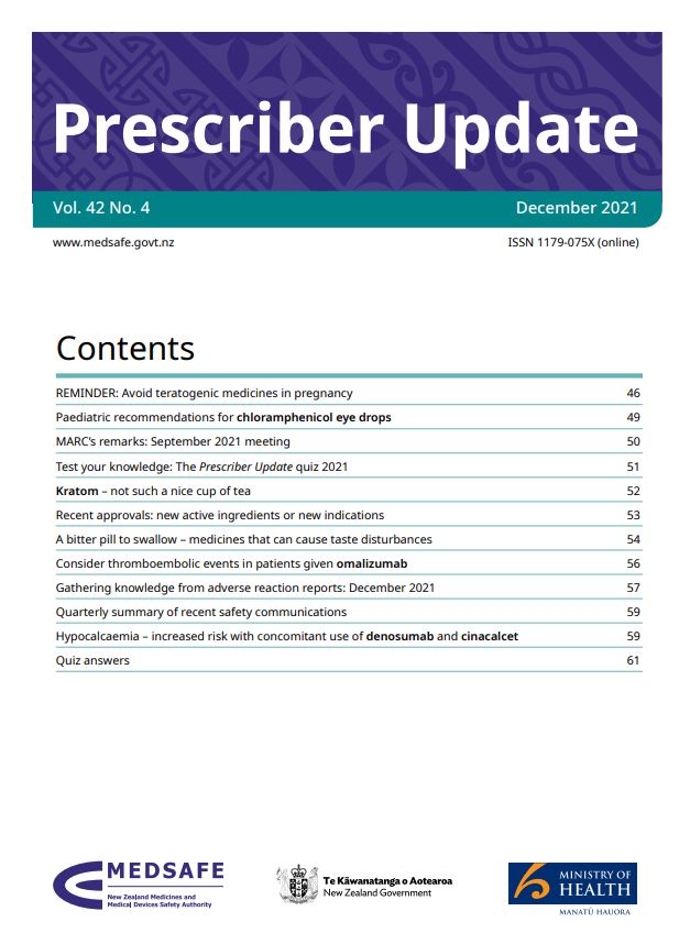 Prescriber Update December 2021